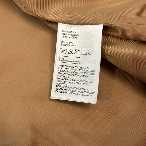 H&M Tan Brushed Knit Contemporary Jacket - Picture 6 of 10